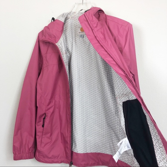 Carhartt | ‘Downburst’ Rain Jacket in Pink - Picture 7 of 8
